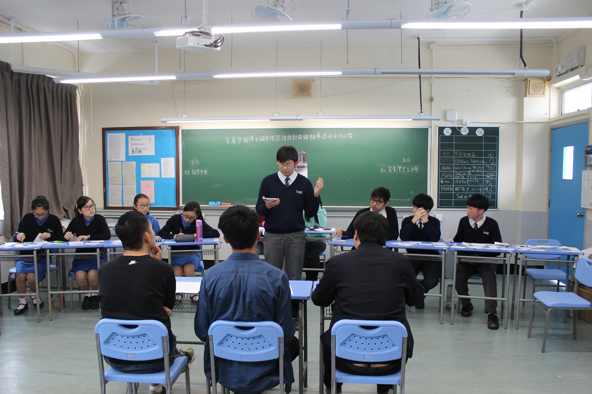 Preliminary sessions were conducted in February and March among 32 secondary schools.
